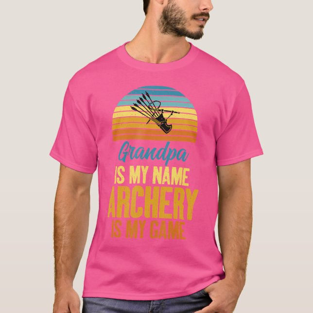 Camiseta Mi abuelo es mi nombre, tiro al arco mi abuelo (Anverso)