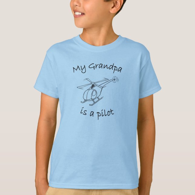 Camiseta Mi abuelo es piloto (Anverso)