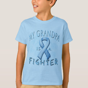 Camiseta Mi abuelo es un combatiente azul claro