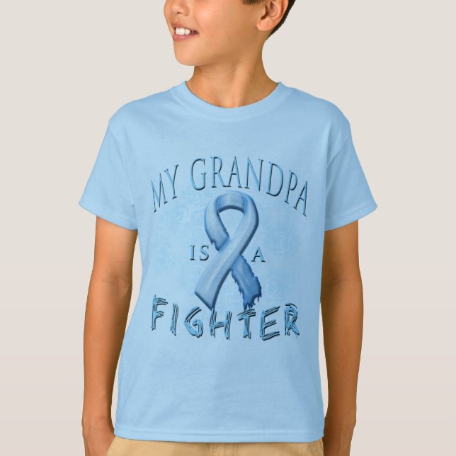 Camiseta Mi abuelo es un combatiente azul claro (Anverso)