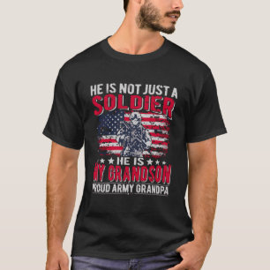 Camiseta Mi Abuelo Es Un Héroe Soldado Del Ejército Orgullo