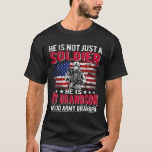 Camiseta Mi Abuelo Es Un Héroe Soldado Del Ejército Orgullo
