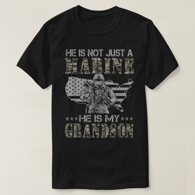 Camiseta Mi Abuelo Es Una Abuela Orgullosa Marina (Diseño del anverso)