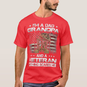 Camiseta Mi Abuelo Papá Y Un Abuelo Veterano Orgulloso De E