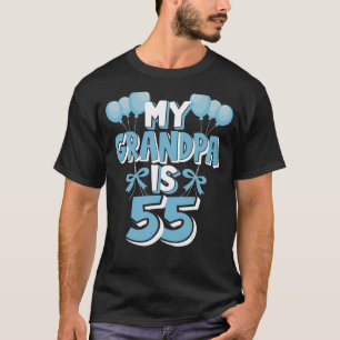Camiseta Mi abuelo tiene 55 años, abuelo 55º cumpleaños