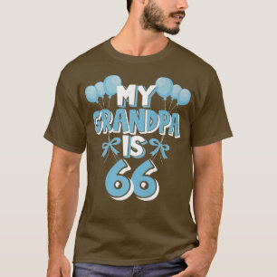 Camiseta Mi abuelo tiene 66 años, abuelo 66. cumpleaños 