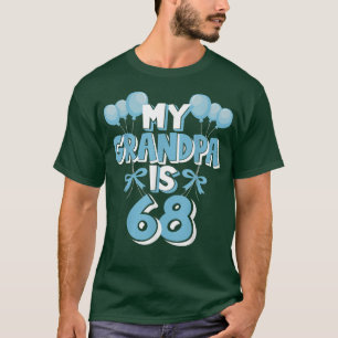 Camiseta Mi abuelo tiene 68 años, abuelo 68º cumpleaños 