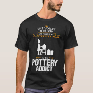 Camiseta Mi Adicto De La Cerámica Diseño Gracioso Para El R