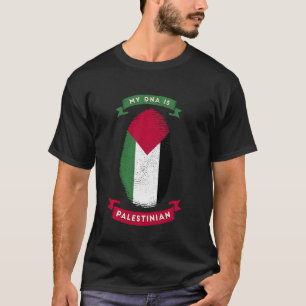Camiseta Mi Adn es huella digital C de la bandera palestina