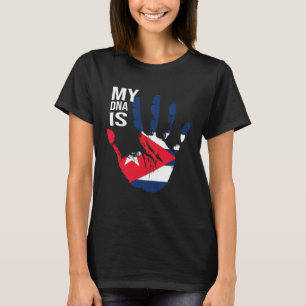 Camiseta Mi ADN es la bandera cubana Guay la mano cubana Cu