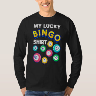 Camiseta Mi afortunada Bingo Funny Jugadora de Bingo Abuela
