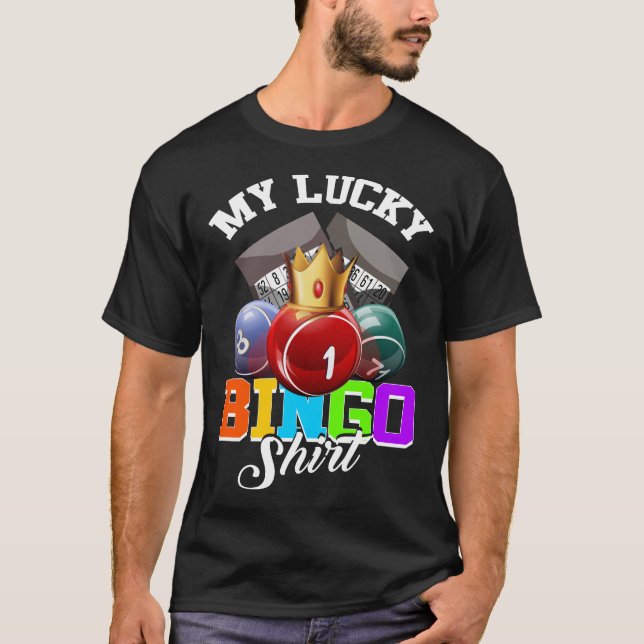 Camiseta Mi afortunado jugador de Bingo Shirgo Bingo (Anverso)