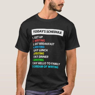 Camiseta Mi agenda es la poesía de escritura perfecta para 
