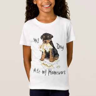 Camiseta Mi Airedale comió mi hogar