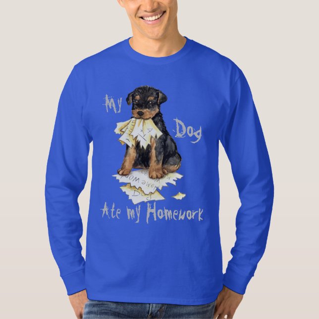 Camiseta Mi Airedale comió mi hogar (Anverso)