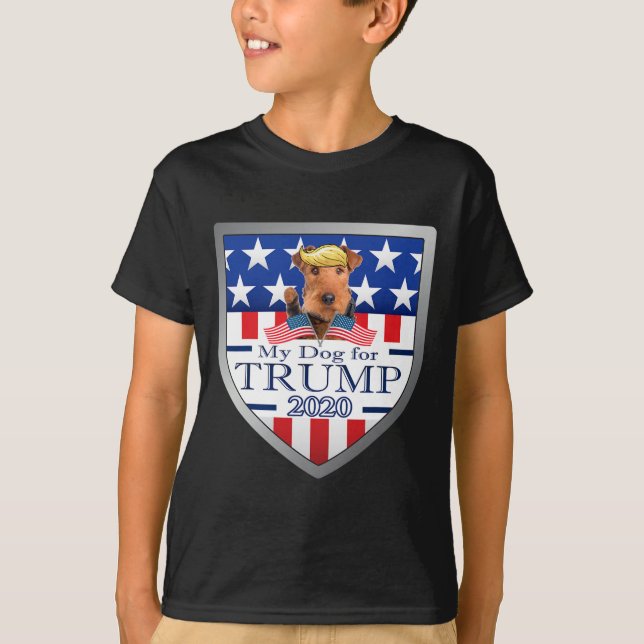 Camiseta Mi Airedale Terrier Para Trump (Anverso)