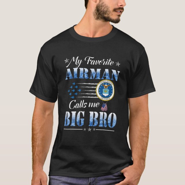 Camiseta Mi Airman favorito me llama Fuerza Aérea del Gran  (Anverso)