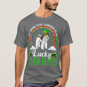 Camiseta Mi Alambre De Terrier Es Mi Afortunado Charms St
