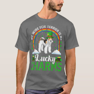 Camiseta Mi Alambre De Terrier Es Mi Afortunado Charms St