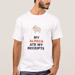 Camiseta Mi Alpaca Se Comió Mis Recibos