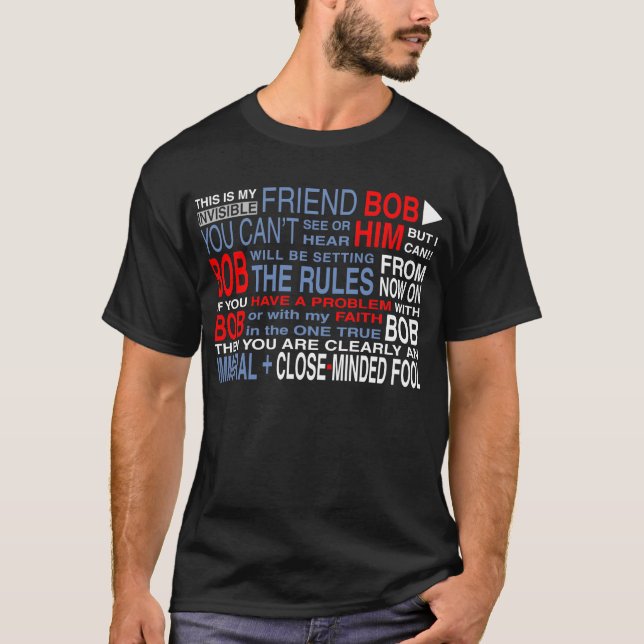 Camiseta Mi amigo Bob (oscuro) (Anverso)