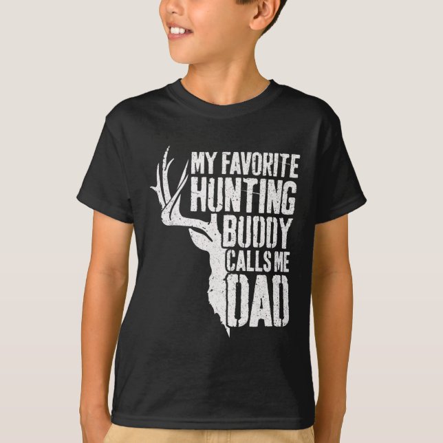 Camiseta Mi amigo cazador favorito me llama papá Deer Hunte (Anverso)