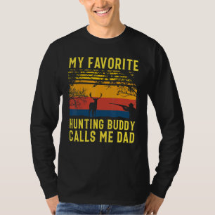 Camiseta Mi amigo cazador favorito me llama papá Deer Hunti