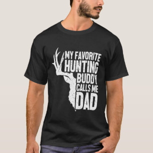 Camiseta Mi amigo de caza favorito me llama papá, cazando