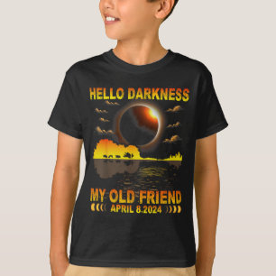 Camiseta Mi amigo de oscuridad solar eclipse Hola