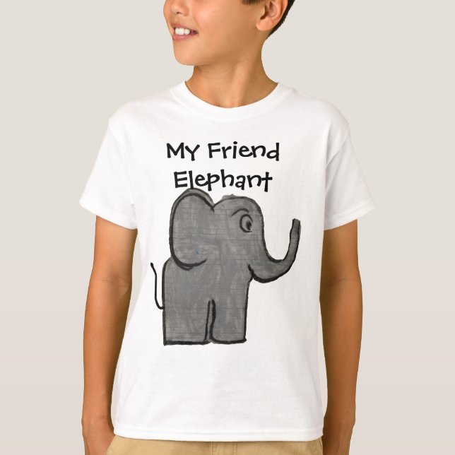 Camiseta Mi amigo Elephant (Anverso)