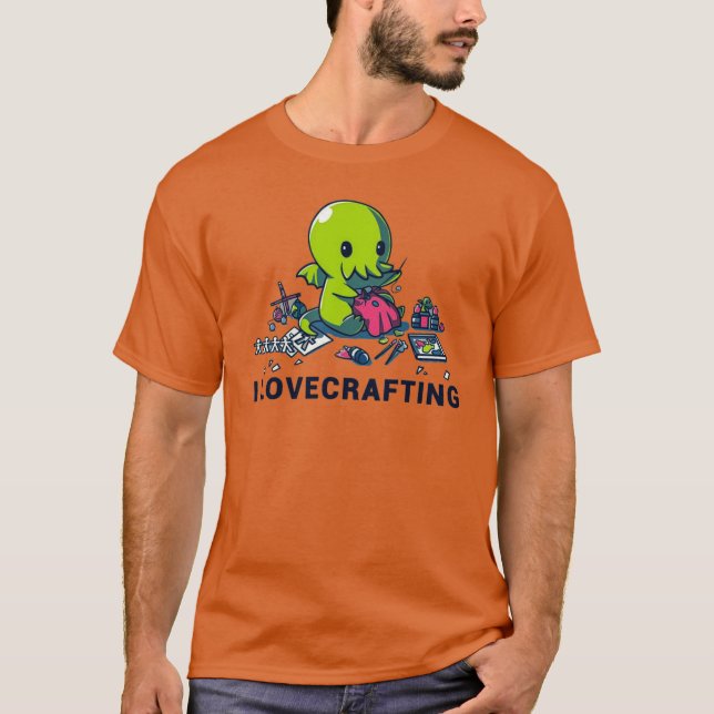 Camiseta Mi amigo Lovecrafting (Anverso)