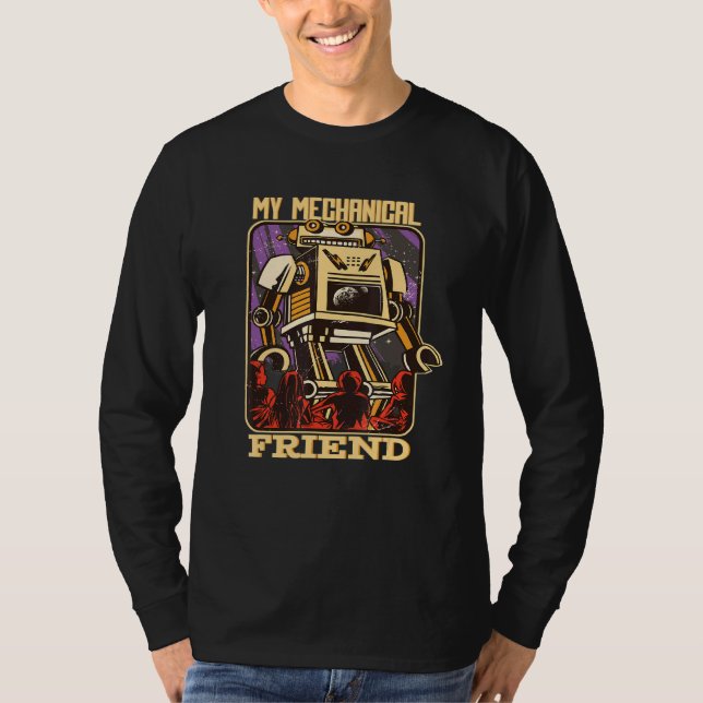 Camiseta Mi amigo mecánico Robot Cyborg Toy (Anverso)