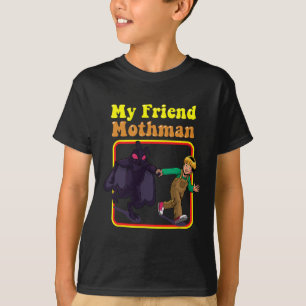 Camiseta Mi amigo Mothman Fun Retro Criptica Criaturas Mons