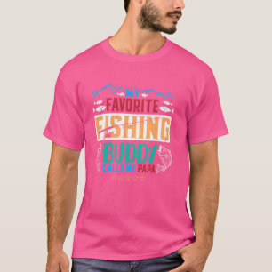 Camiseta Mi amigo pescador favorito me llama pez divertido 