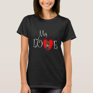 Camiseta Mi amor Doberman Pinscher