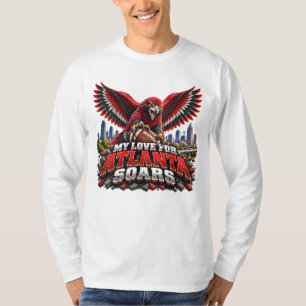 Camiseta Mi amor por Atlanta Soars Fanático de Fútbol Ameri