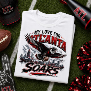 Camiseta Mi amor por Atlanta Soars fanático del fútbol