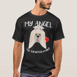 Camiseta Mi Ángel Elige Piel En Lugar De Alas (Shih Tzu)