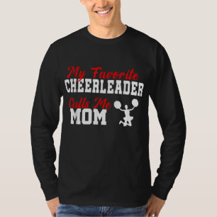Camiseta Mi animadora favorita me llama a mamá Funny Cheerl