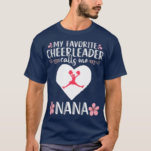 Camiseta Mi animadora favorita me llama abuela Nana (Anverso)