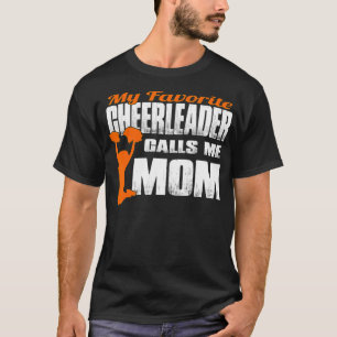 Camiseta Mi animadora favorita me llama mamá Cheer Mom