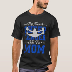 Camiseta Mi animadora favorita me llama mamá Cheer Mom Mot
