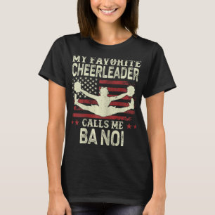 Camiseta Mi animadora favorita me llama Noi bandera de EE.