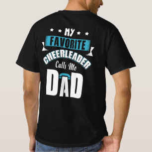 Camiseta Mi animadora favorita me llama papá, hurra