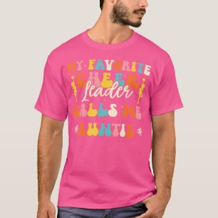 Camiseta Mi animadora favorita me llama Tía Cheerleadi