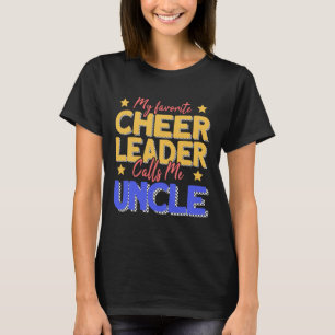 Camiseta Mi animadora favorita me llama tío Cheer Uncle