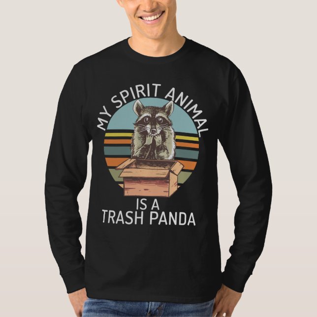 Camiseta Mi Animal De Espíritu Es Un Panda De Basura - Racc (Anverso)