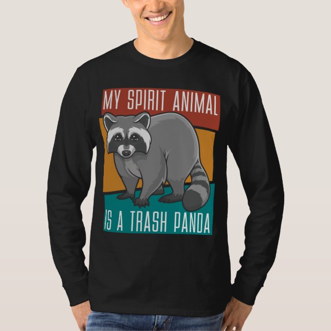 Camiseta Mi Animal De Espíritu Es Un Raccón De La Basura Pa (Anverso)