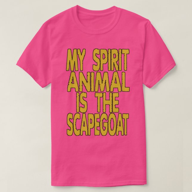 CAMISETA MI ANIMAL ESPÍRITU ES UNA ESCAPEGOTA  (Diseño del anverso)