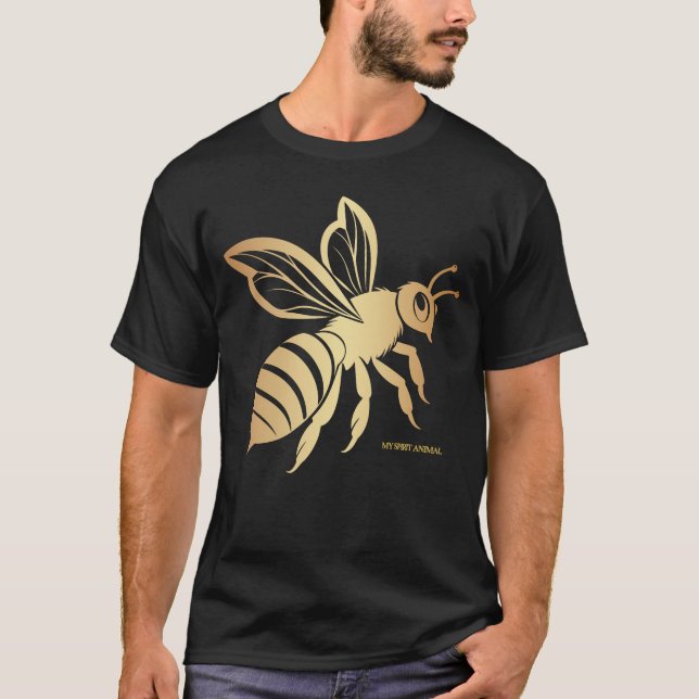 Camiseta Mi animal espiritual - Abeja (Anverso)